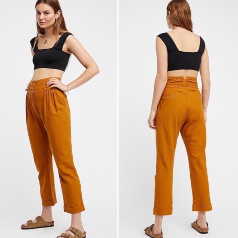 Free People Rumors Textured Harem Pant